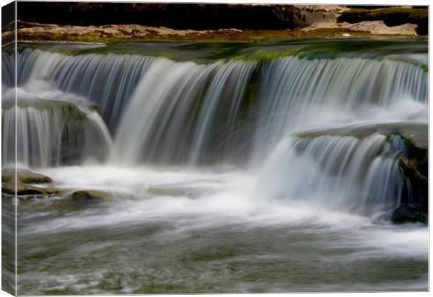  Middle Falls at Aysgarth Canvas Print by Karl Butler