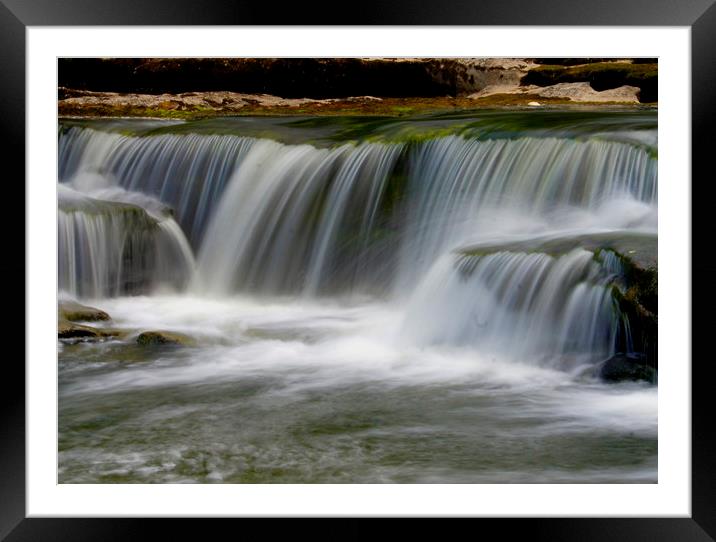  Middle Falls at Aysgarth Framed Mounted Print by Karl Butler