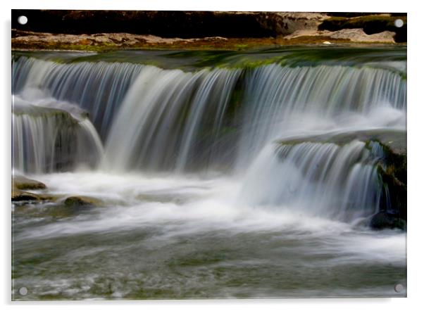  Middle Falls at Aysgarth Acrylic by Karl Butler