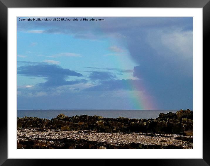  End of the rainbow.  Framed Mounted Print by Lilian Marshall