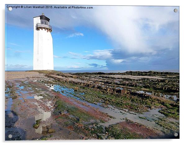  Southerness Lighthouse, Acrylic by Lilian Marshall