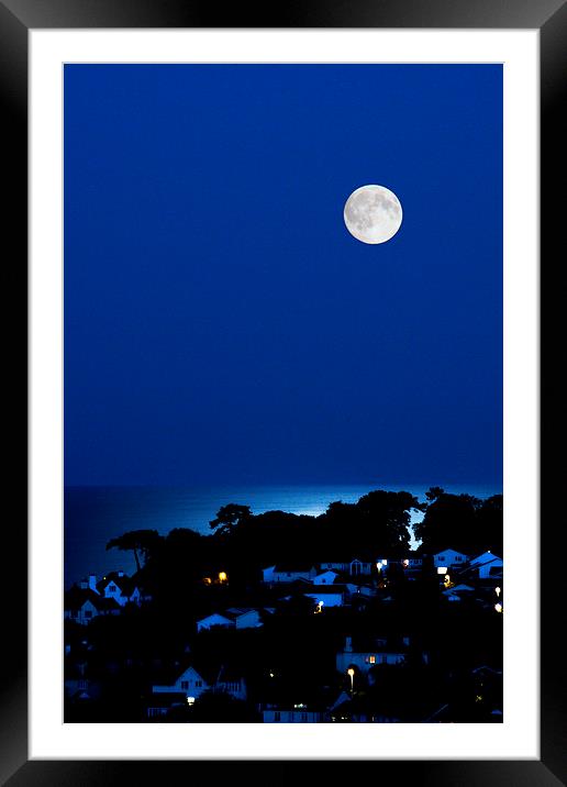  Blue Moon Framed Mounted Print by Graham Thomas