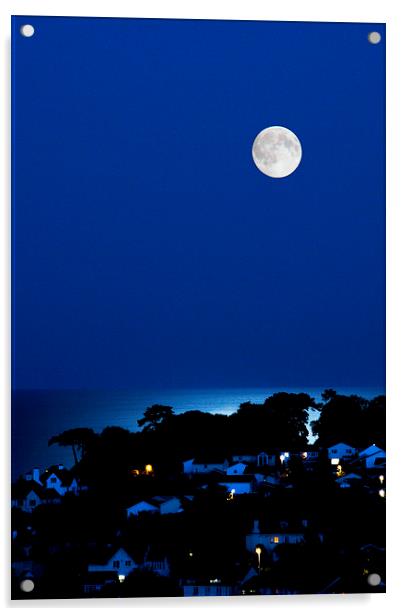  Blue Moon Acrylic by Graham Thomas