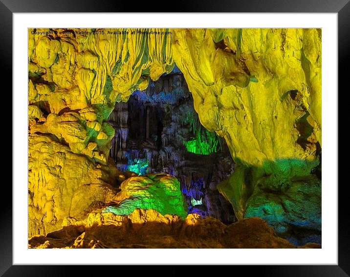  Ha Noi Cave Framed Mounted Print by colin chalkley