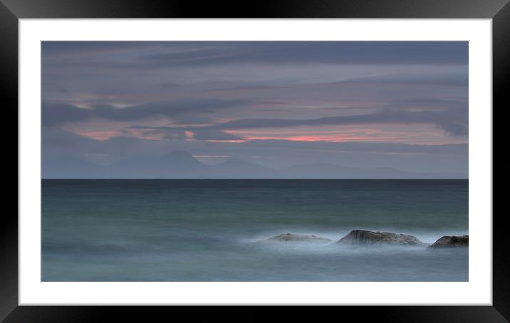 Sound of Jura at Sunset Framed Mounted Print by Maria Gaellman