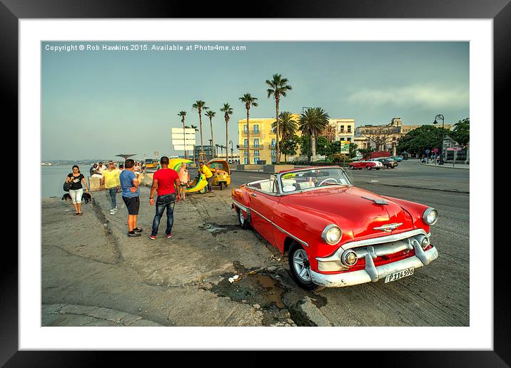  Chevy on the Prom  Framed Mounted Print by Rob Hawkins