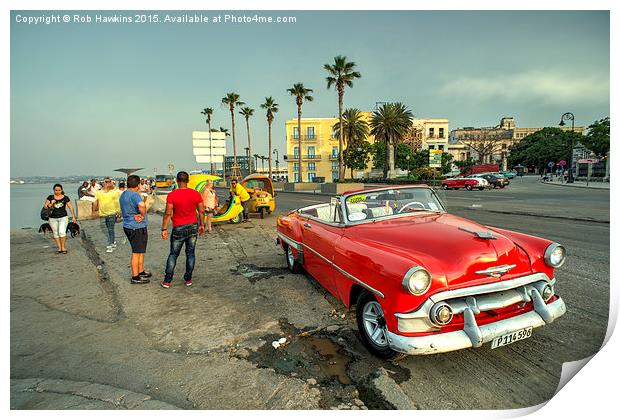  Chevy on the Prom  Print by Rob Hawkins
