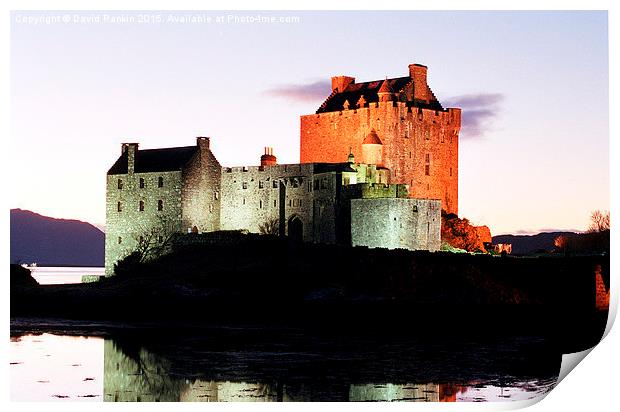  Eilean Donan Castle in the wintertime ,  Scotland Print by Photogold Prints