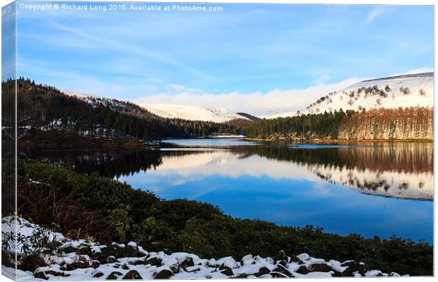  Cool Winter Reflections Canvas Print by Richard Long