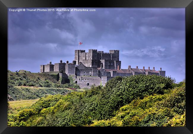 Dover castle  Framed Print by Thanet Photos
