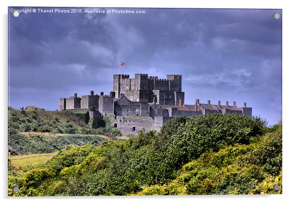 Dover castle  Acrylic by Thanet Photos