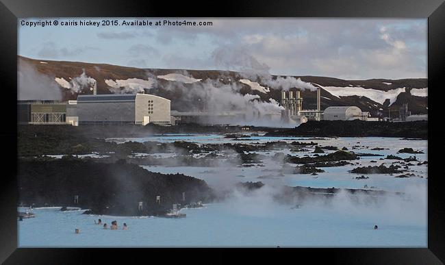  Blue lagoon Iceland Framed Print by cairis hickey