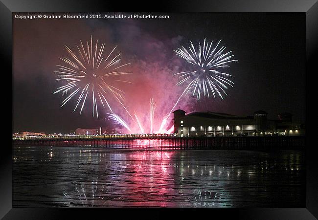  Fireworks at Weston Super Mare Framed Print by Graham Bloomfield