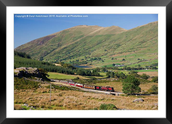 Beyer Garratt loco No.138 winds its way out of Rhy Framed Mounted Print by Daryl Peter Hutchinson
