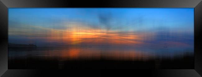  Shore, Scene, Sunset Framed Print by Robin Marks