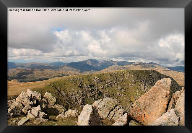  The Scafell Range. Framed Print by Simon Hall