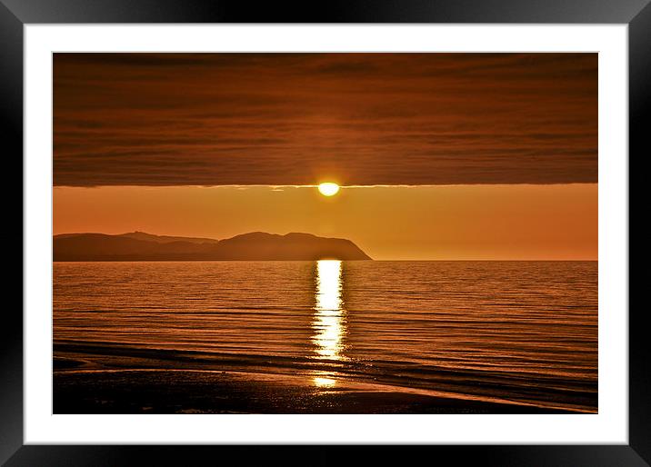  Storm Front Sunset Framed Mounted Print by Roy Barry