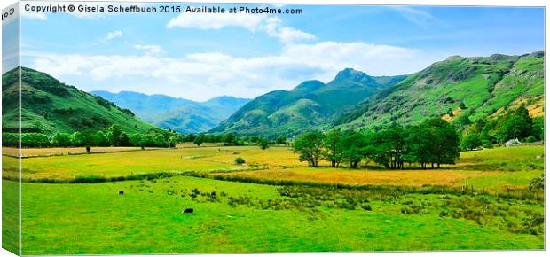  Great Langdale Canvas Print by Gisela Scheffbuch