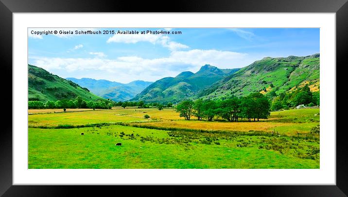  Great Langdale Framed Mounted Print by Gisela Scheffbuch