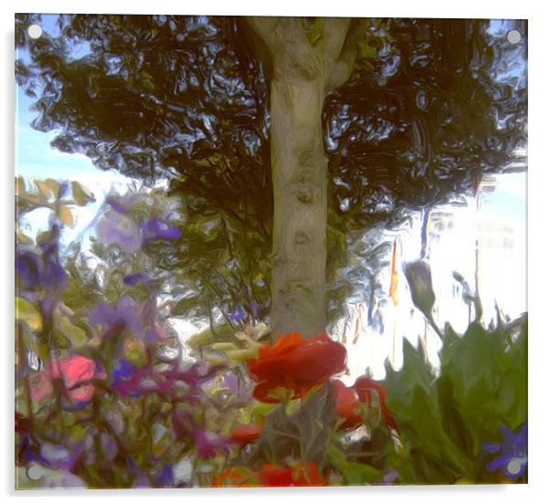 floral dream Acrylic by Martin Parkinson