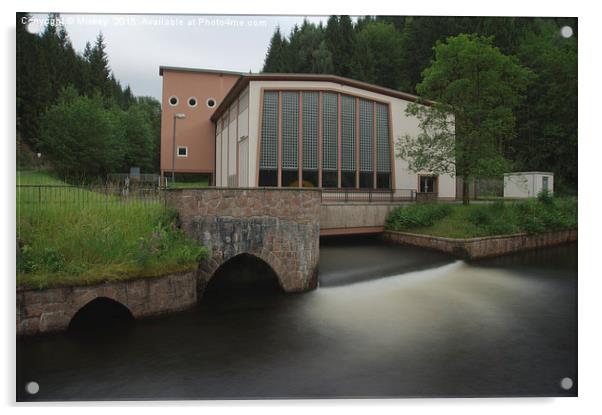 Romkerhall Hydropower Works Acrylic by rawshutterbug 
