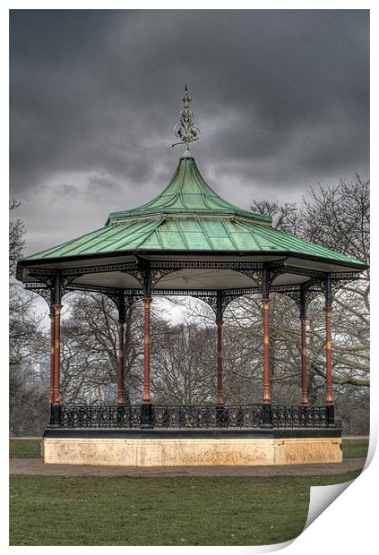 Greenwich Park Bandstand Print by Karen Martin