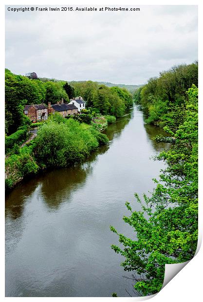  Looking down the River Severn from Ironbridge Print by Frank Irwin