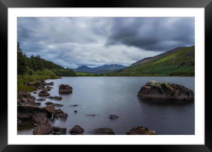 Stormy Llyn Mymbyr  Framed Mounted Print by Ian Mitchell