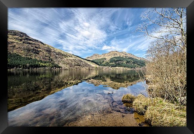 Loch Eck Reflection Framed Print by Valerie Paterson
