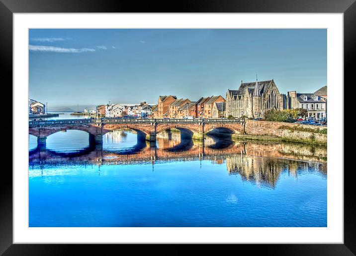 River Ayr  Framed Mounted Print by Valerie Paterson