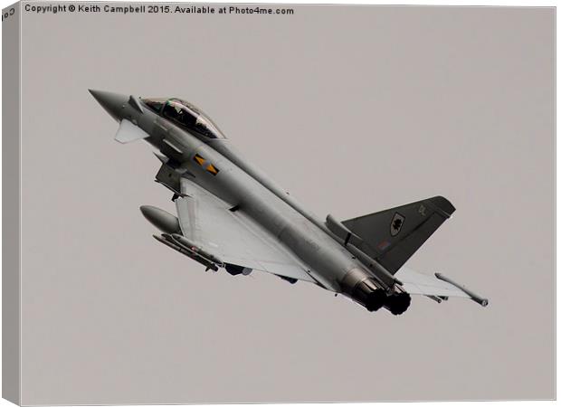 RAF Typhoon ZJ292 Canvas Print by Keith Campbell