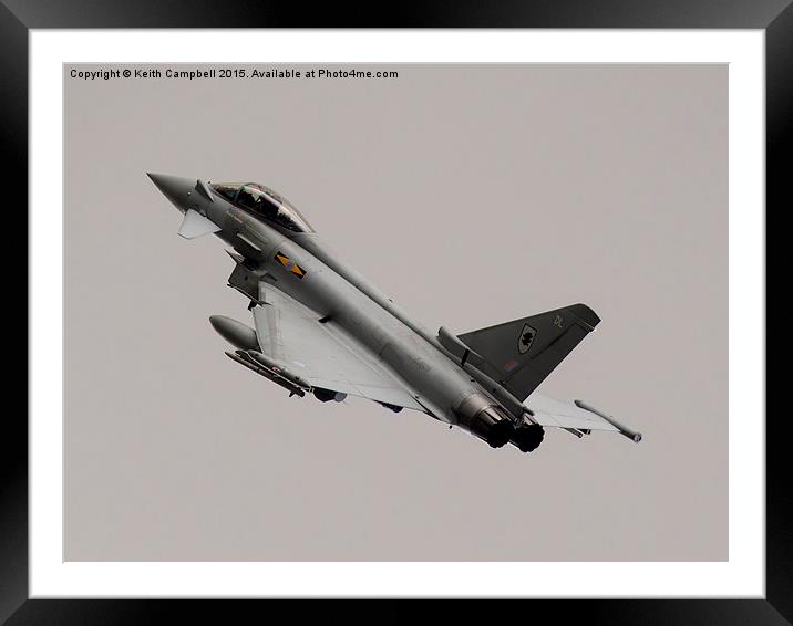 RAF Typhoon ZJ292 Framed Mounted Print by Keith Campbell