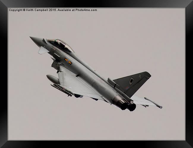 RAF Typhoon ZJ292 Framed Print by Keith Campbell
