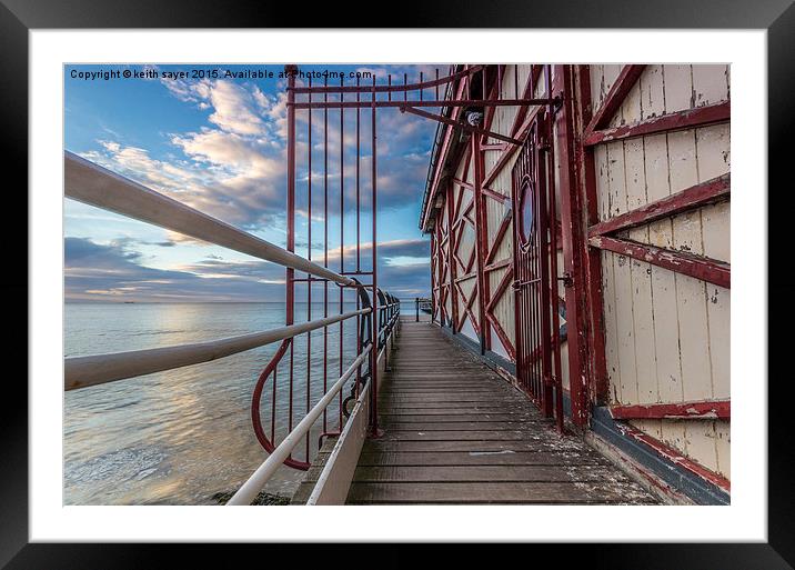  Entrance To The Pier Framed Mounted Print by keith sayer
