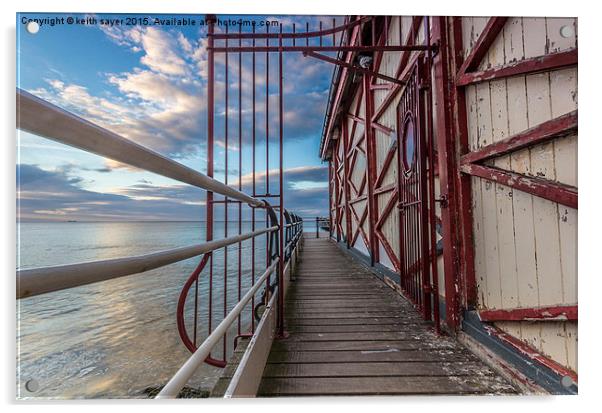  Entrance To The Pier Acrylic by keith sayer