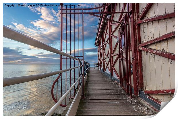  Entrance To The Pier Print by keith sayer