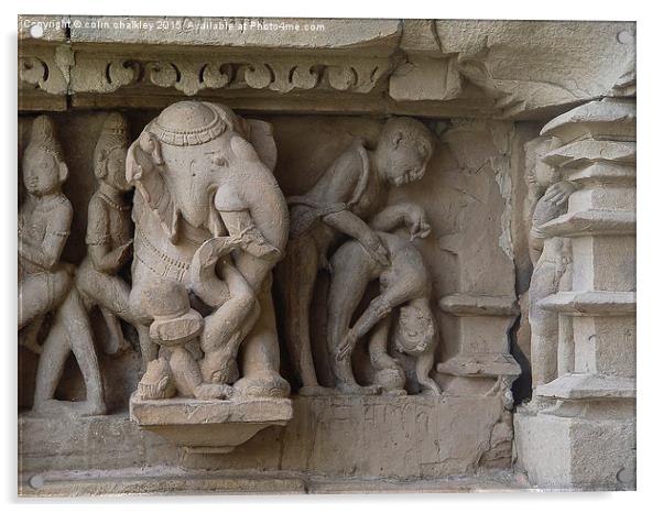  Lakshmana Temple Acrylic by colin chalkley