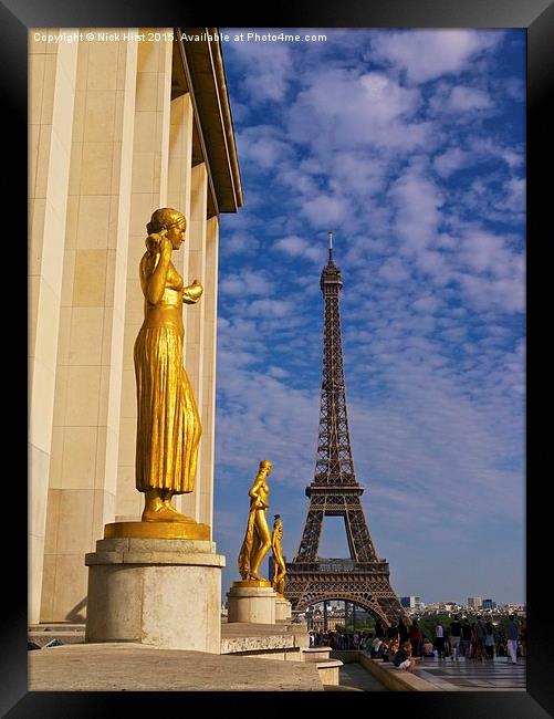  Eiffel Tower Framed Print by Nick Hirst