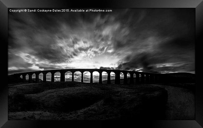  Eerie, Atmospheric Ribblehead Viaduct Framed Print by Sandi-Cockayne ADPS