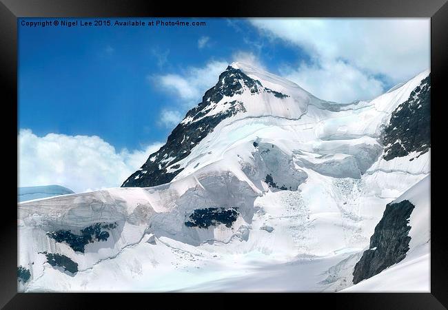  Swiss Alps Framed Print by Nigel Lee