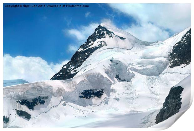  Swiss Alps Print by Nigel Lee