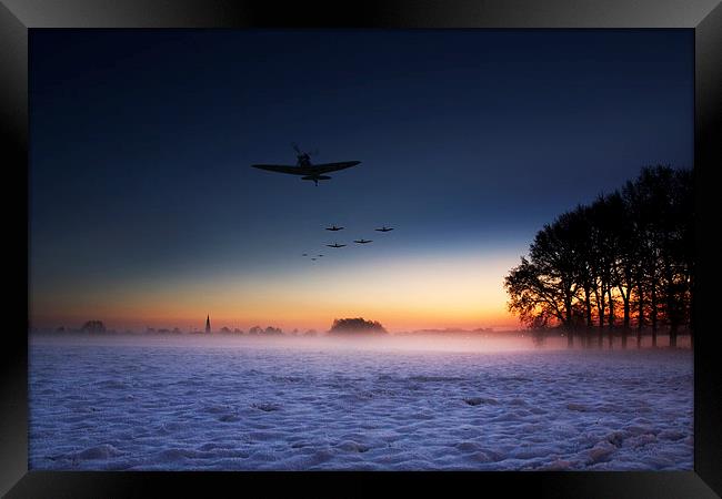 Squadron Gets Airborne Framed Print by J Biggadike
