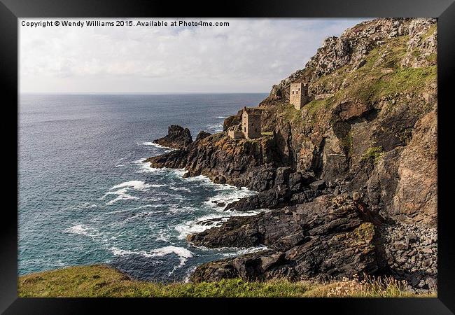 Botallack Mine  Framed Print by Wendy Williams CPAGB