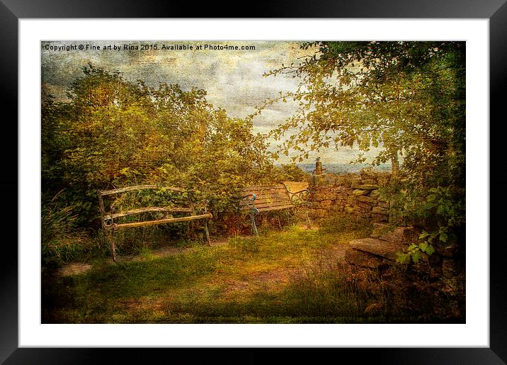 Place to rest Framed Mounted Print by Fine art by Rina