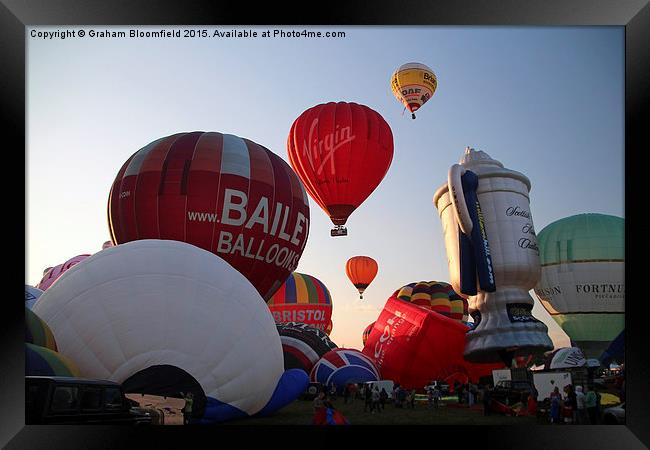  Bristol International Balloon Fiesta 2014 Framed Print by Graham Bloomfield