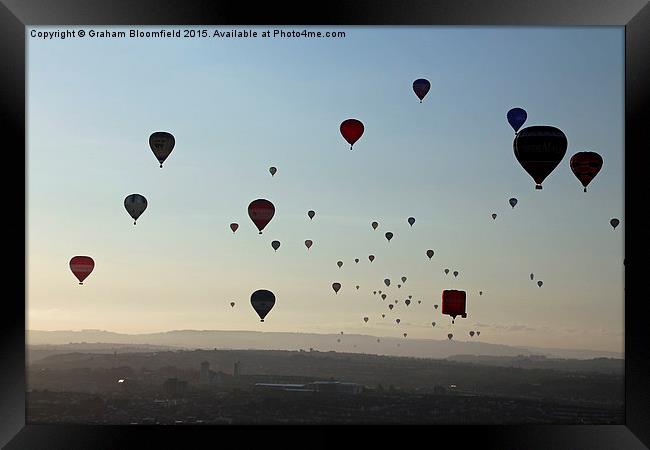  Bristol Sky Full of Balloons Framed Print by Graham Bloomfield