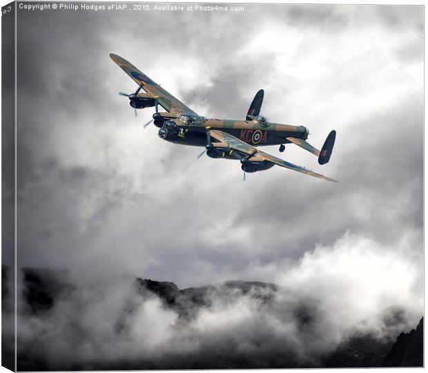 Lancaster in the Mountains  Canvas Print by Philip Hodges aFIAP ,