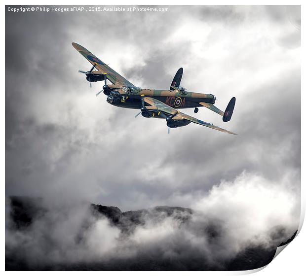 Lancaster in the Mountains  Print by Philip Hodges aFIAP ,