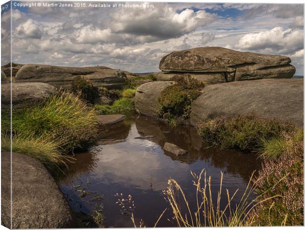  The pools of Stanage Edge Canvas Print by K7 Photography