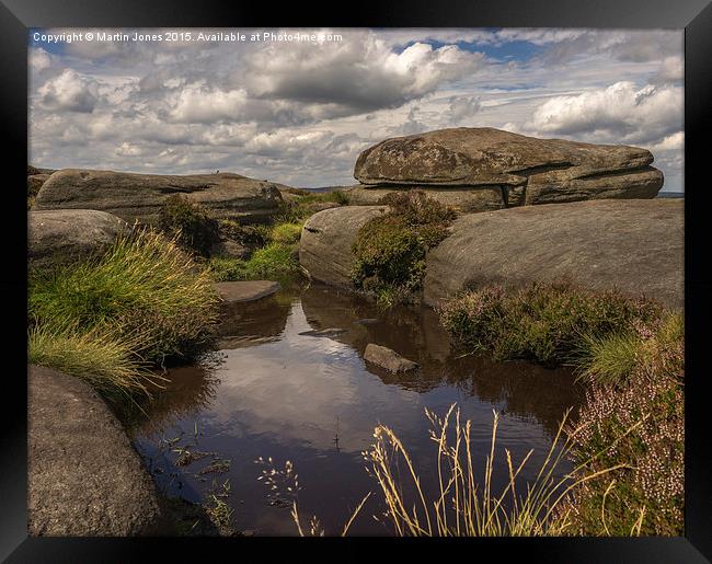  The pools of Stanage Edge Framed Print by K7 Photography